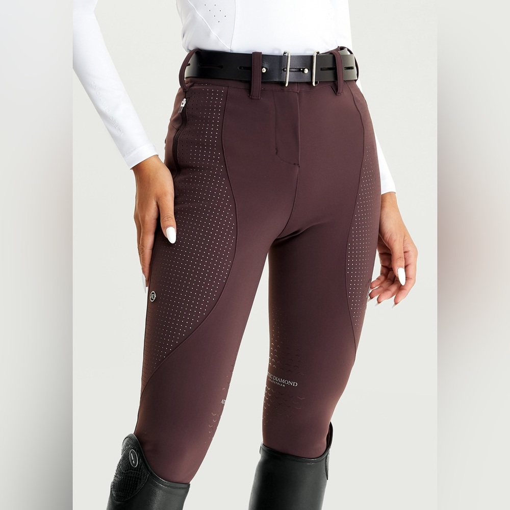 NWoT Aztec Diamond Maroon AD Performance Breeches